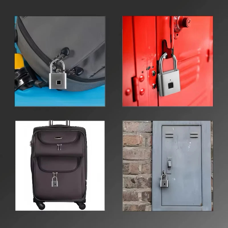 P2 Smart Fingerprint Padlock – Secure, Waterproof & Rechargeable